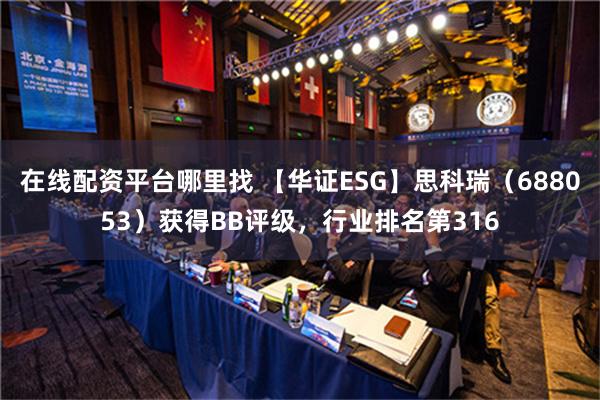 在线配资平台哪里找 【华证ESG】思科瑞（688053）获得BB评级，行业排名第316