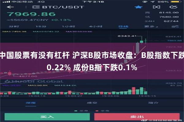 中国股票有没有杠杆 沪深B股市场收盘：B股指数下跌0.22% 成份B指下跌0.1%